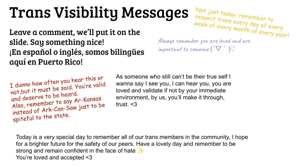 Such heartfell messages! 🥺🥺 thanks to the people that participated!