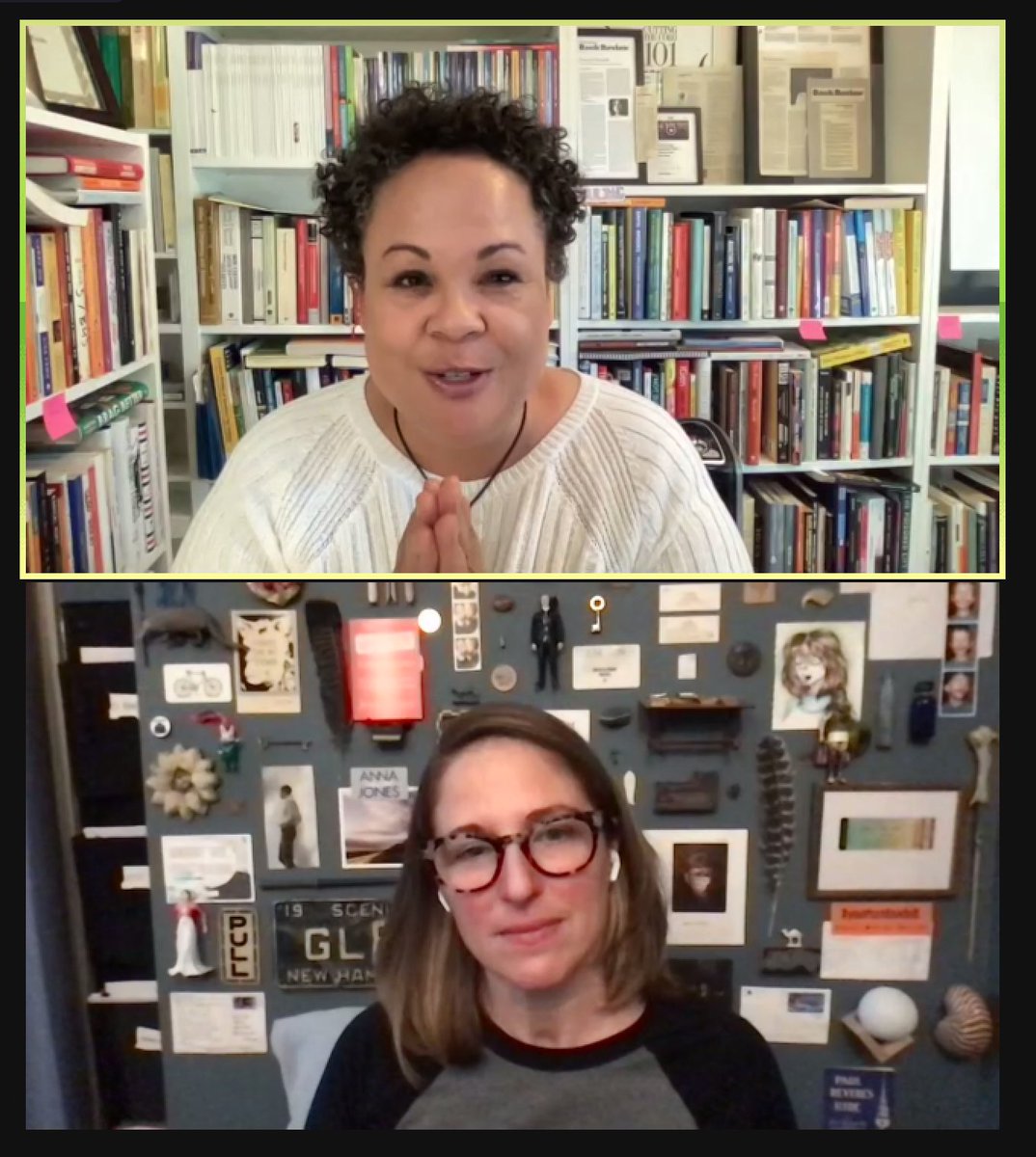audreymonke's tweet photo. Loving tonight's live conversation with @jlythcotthaims & @jesslahey and I will definitely be rewatching the recording to get even more nuggets. #ParentingInPlace https://t.co/eIhCik3fs9 https://t.co/jP8wgr9pmr