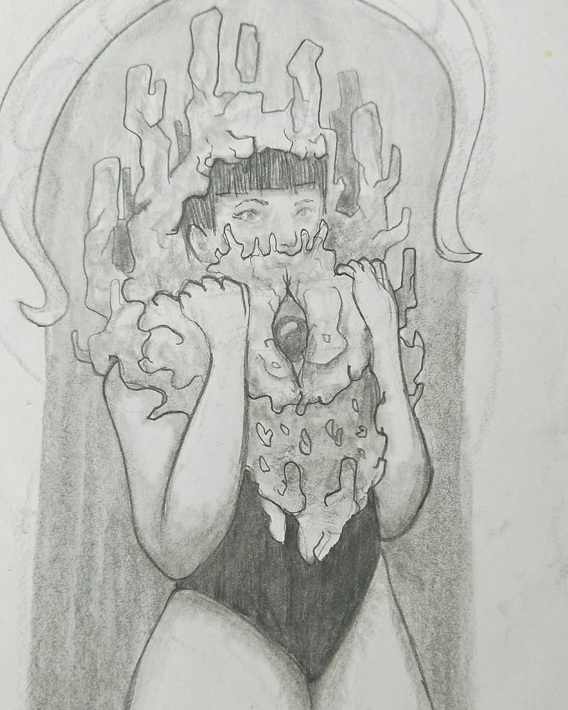 wraithdragonart's tweet photo. Second Sight. 
.
.
.
#pencilsketch #smudgestick #bodyhorror #artistsofinstagram #sketchy #mutanteyes #holdbackthepain https://t.co/FLBLNJlXHE https://t.co/0mpKKyl8wX