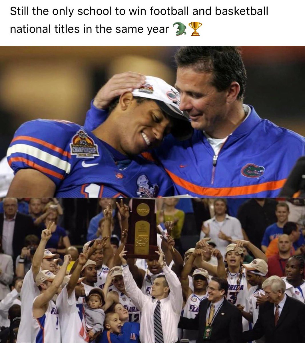 famousink's tweet photo. Still the only ones to ever do it #06gators #gogators https://t.co/s7NUa7nN4r