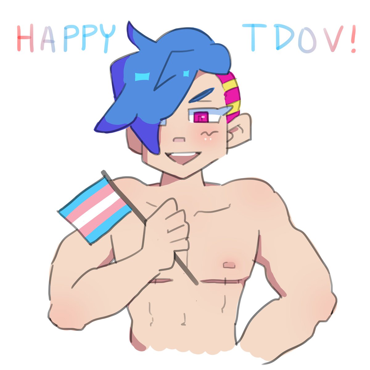 tanix2nics's tweet photo. hiii im a little late but happy #TransDayOfVisibility nonetheless :) 

#yttd #キミガシネ https://t.co/L911rXgGvX