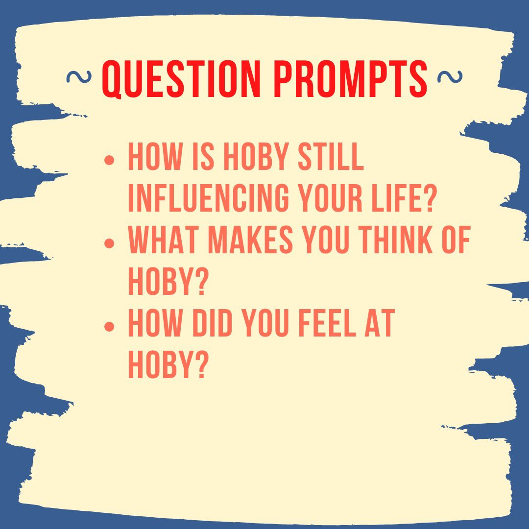 hobyvt's tweet photo. Hey HOBY! Jump into our HOBY at Home challenge happening this week! DM us answers to these questions for a chance to win HOBY swag💥🌟 https://t.co/sMu5QXNnqY