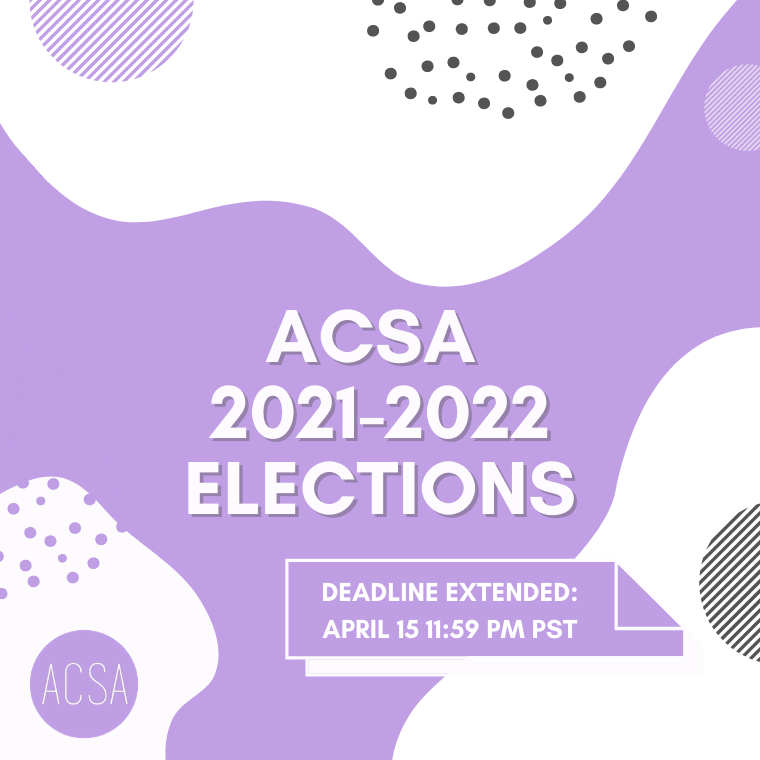 UBCACSA's tweet photo. ❗ELECTION NOMINATION DEADLINE EXTENDED TO APRIL 15TH AT 11:59PM❗Find more details and apply here: https://t.co/pUF0ampHuL https://t.co/a5WJUdIYcM