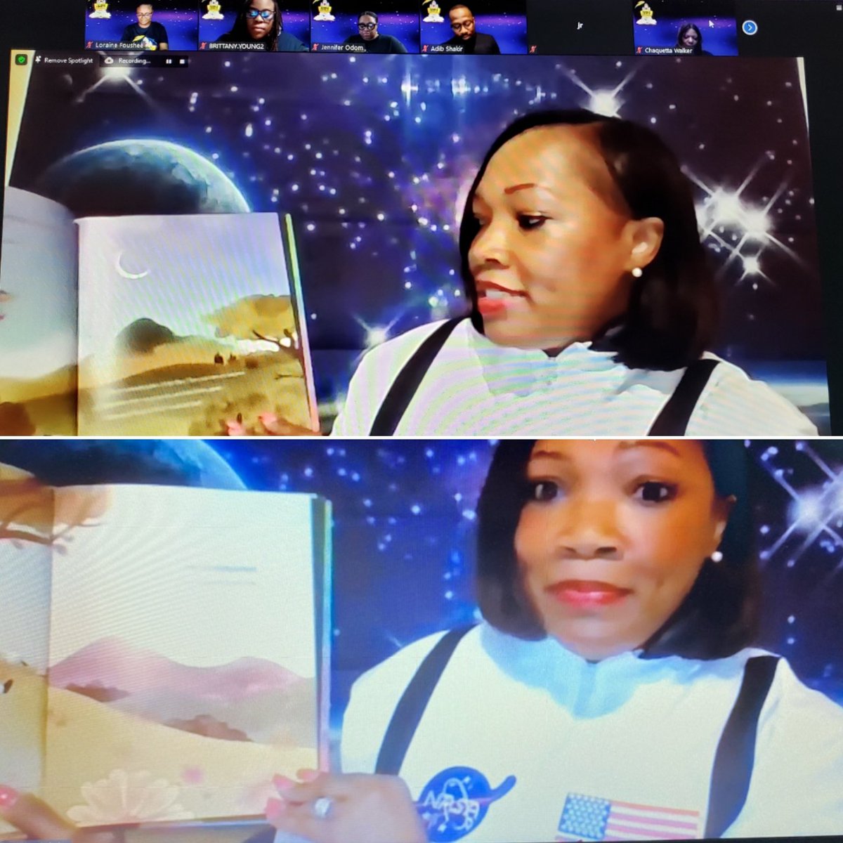 apsBAMOAcademy's tweet photo. Tonight was outta this world. ππ #BAMOEagles blasted off to space, our first #VirtualLiteracyNight Thanks parents & scholars, awesome event! #BaMOEverlasting π¦
@apsupdate @AP_Holloman @DrAdibShakir @McMillansCorner @DrEmilyAMassey @OhJenEducates @FousheeEdS @EducatethemBrit https://t.co/hDe8E3zz2E