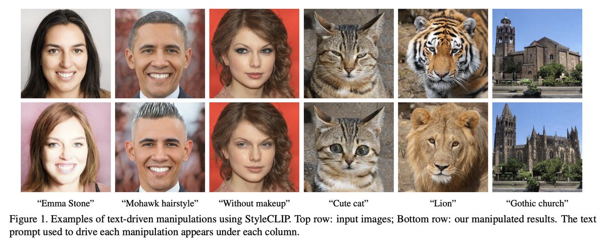 StyleCLIP: Text-Driven Manipulation of StyleGAN Imagery
pdf: arxiv.org/pdf/2103.17249…
abs: arxiv.org/abs/2103.17249
github: github.com/orpatashnik/St…