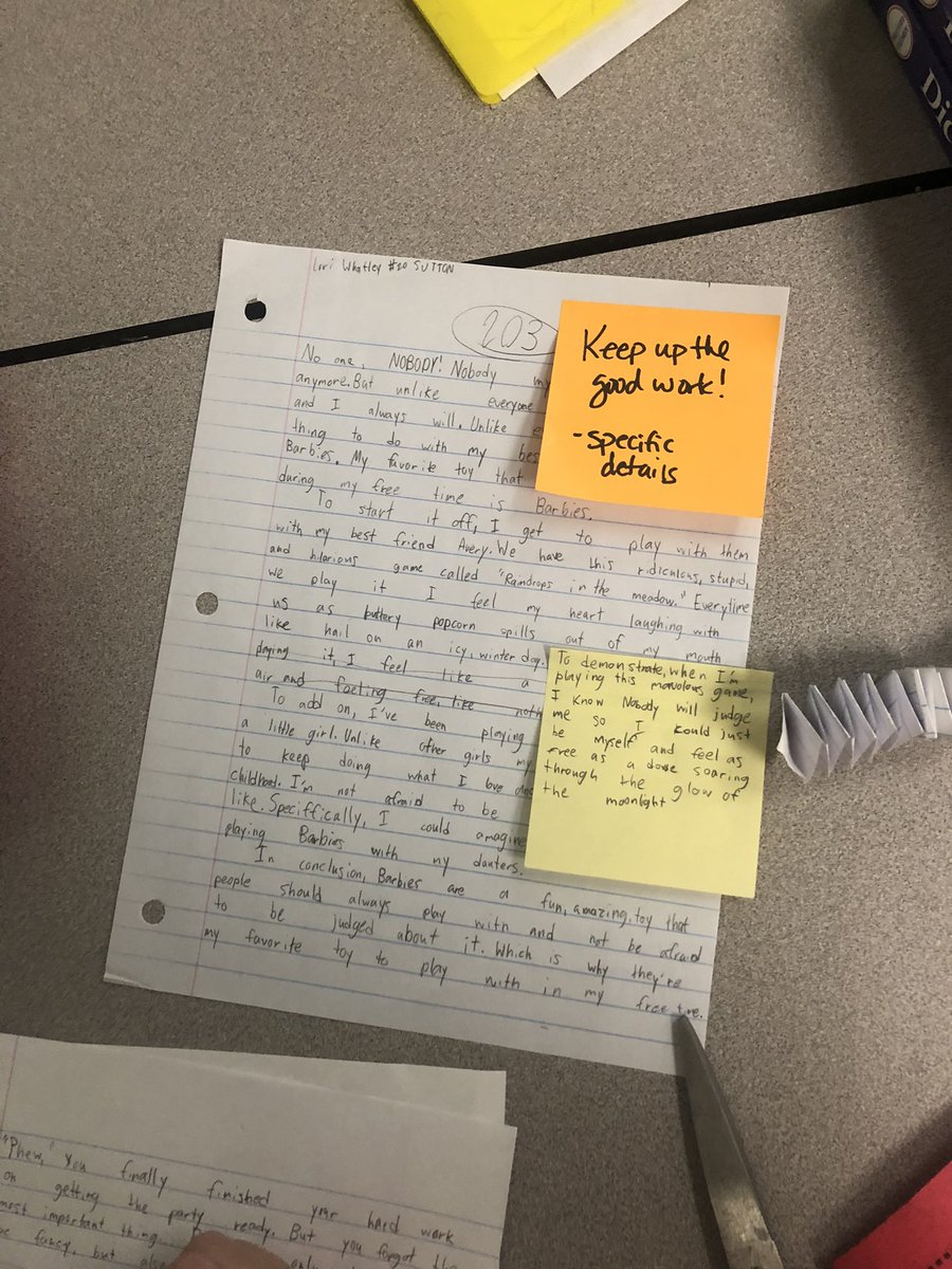 mrs_rsutton's tweet photo. One final push before the big day next week.  Setting and reaching towards those final goals for our writing!!  So proud of my writers and their growth this year! https://t.co/0kAMCel1eC