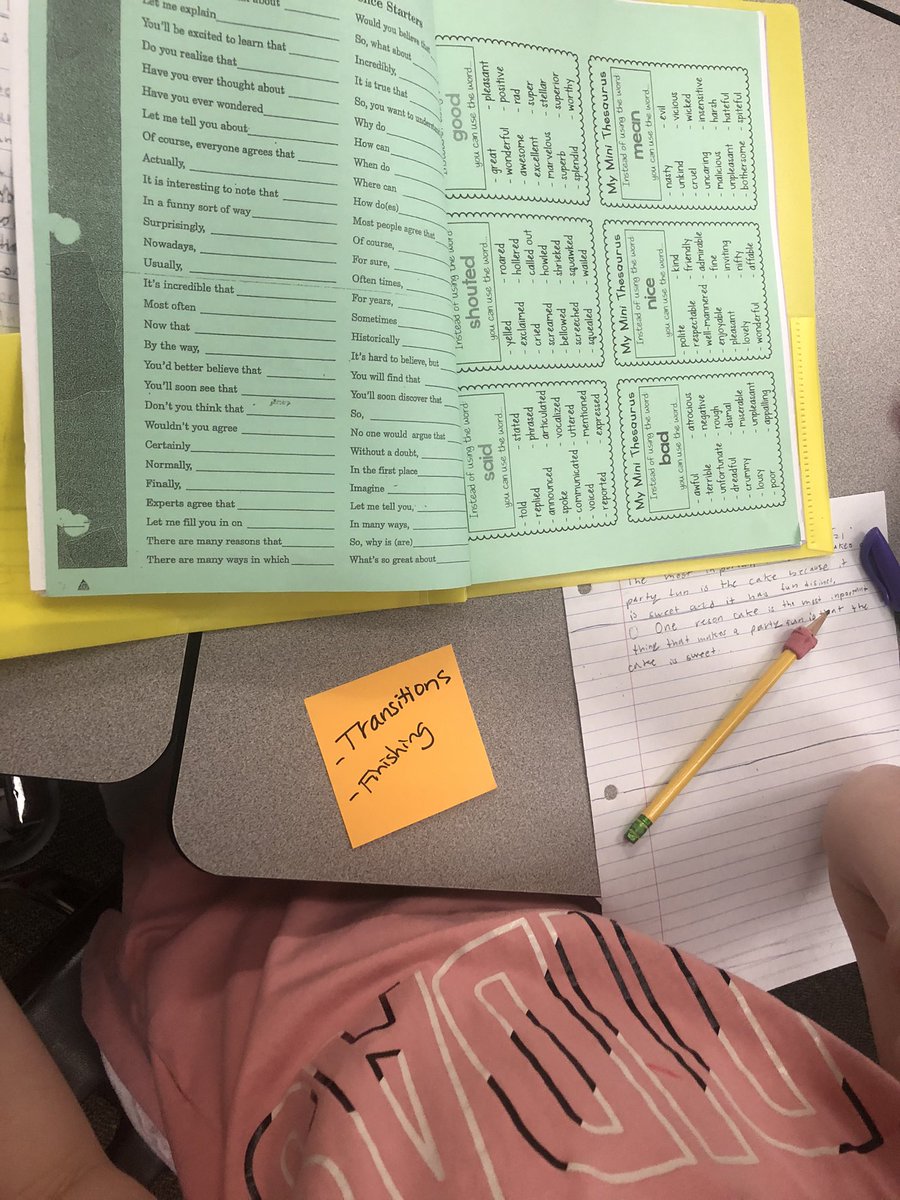 mrs_rsutton's tweet photo. One final push before the big day next week.  Setting and reaching towards those final goals for our writing!!  So proud of my writers and their growth this year! https://t.co/0kAMCel1eC