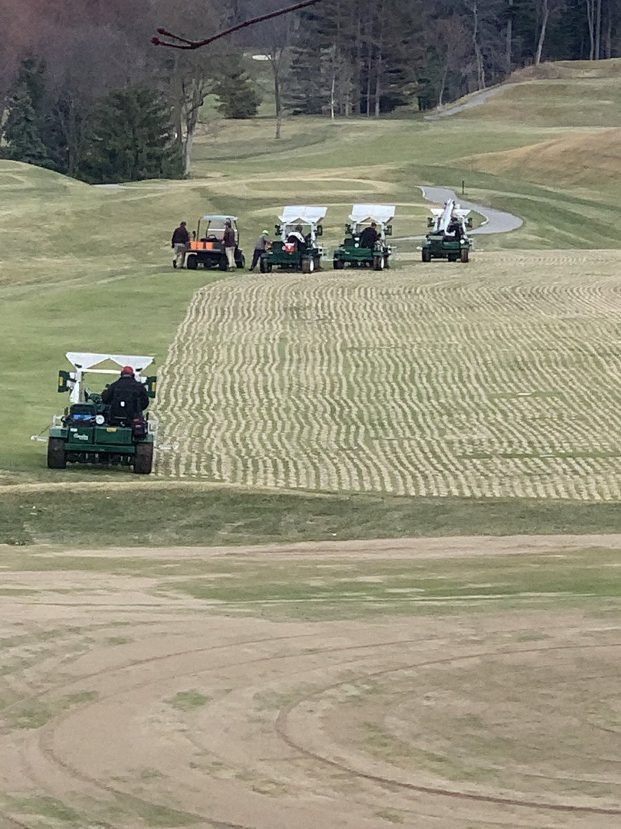 Another great day of efforts to accomplish 30 totes of sand inserted into the ground led by ⁦<a href="/Cory_ONeil/">Cory O'Neil</a>⁩ and ⁦<a href="/RSean98/">Sean Bradbury</a>⁩ ! Thank you ⁦<a href="/zanderservices/">Zander Sod Turf Services</a>⁩