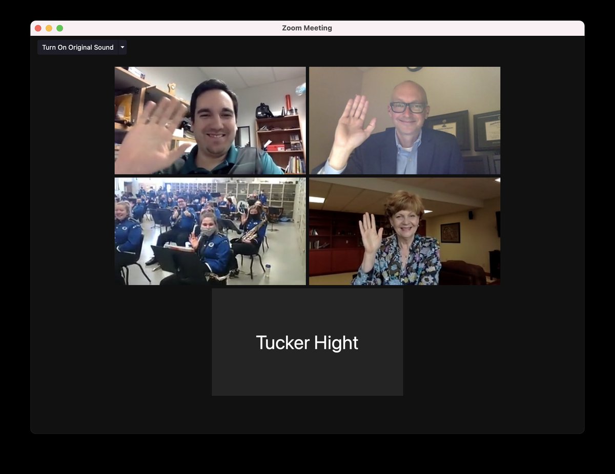 BlueDevilBands's tweet photo. Today we participated in the 2021 NSBA Virtual Concert Band Festival. We had a great time performing for Dr. J. Ashley Jarrell from the University of North Georgia and Dr. Mary Land from Western Michigan University and the Midwest Clinic Board of Directors! https://t.co/1lrZbTf3JC