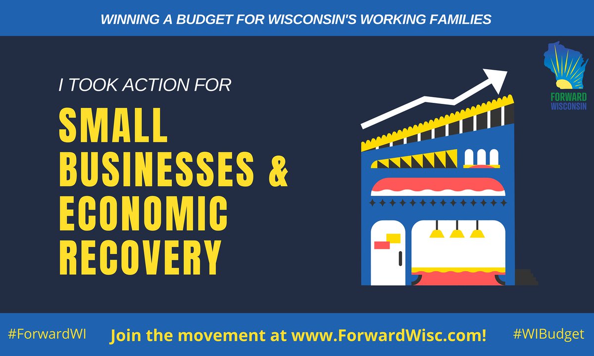 Forward_Wisc's tweet photo. Thank you to everyone who participated in the #ForwardWI budget action meeting tonight! It was amazing to meet with you all and hear about how the #BadgerBounceback Budget invests in our Economy and Infrastructure. /1 https://t.co/fHgu1R0ugQ