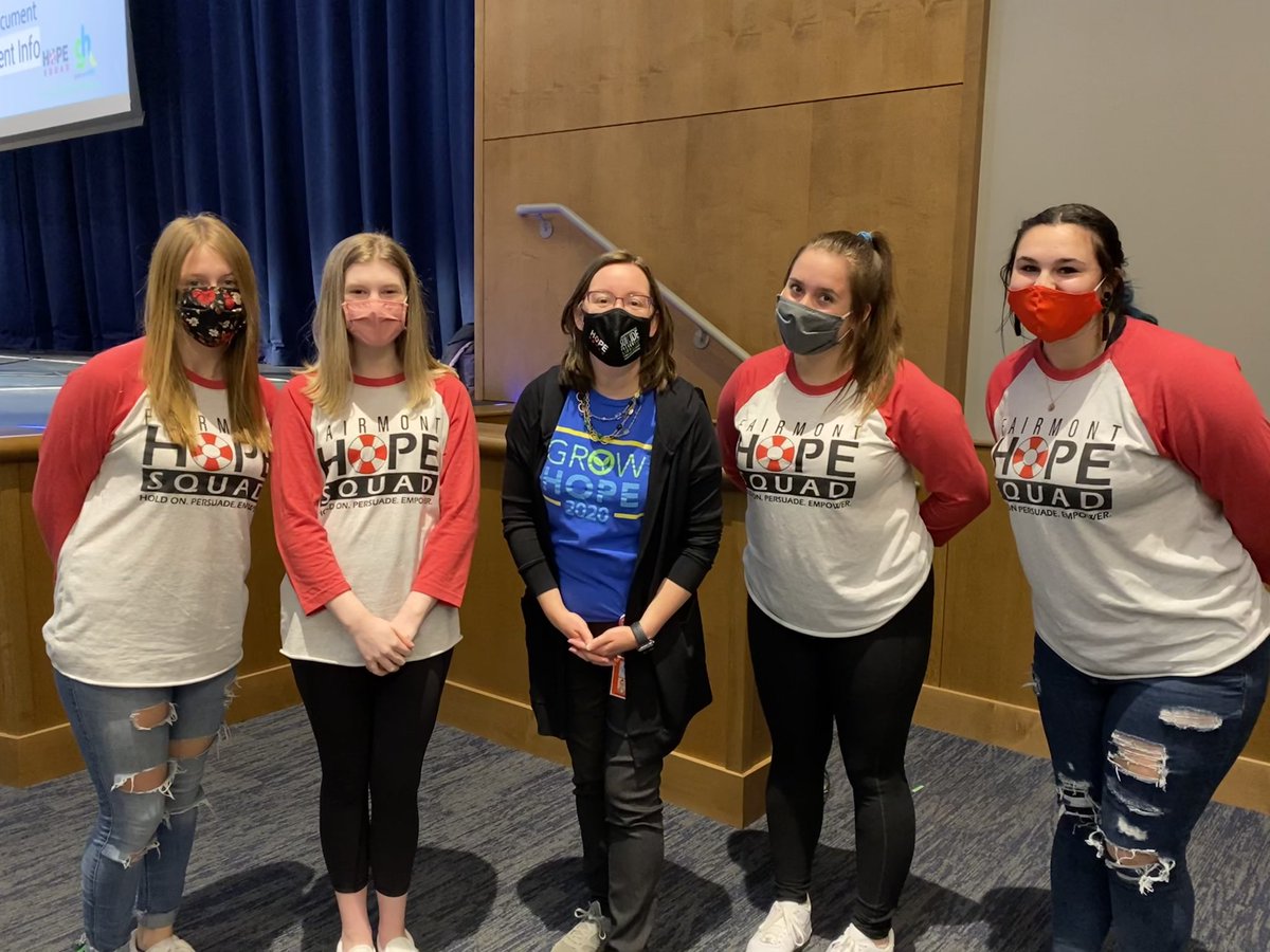 Mrs_Stickel's tweet photo. Thanks to Emily from @grantushope and @HopeSquadFHS members Jordyn, Grace, Harper and Adeline for welcoming Hope Squad nominees tonight. #MentalHealthMatters #SuicidePrevention @HopeSquads @KFHS_Perinovic @mr_dupler @KFHSPrincipal @KFHSFirebirds @DrHenn1227 https://t.co/VM2yqx7uVU