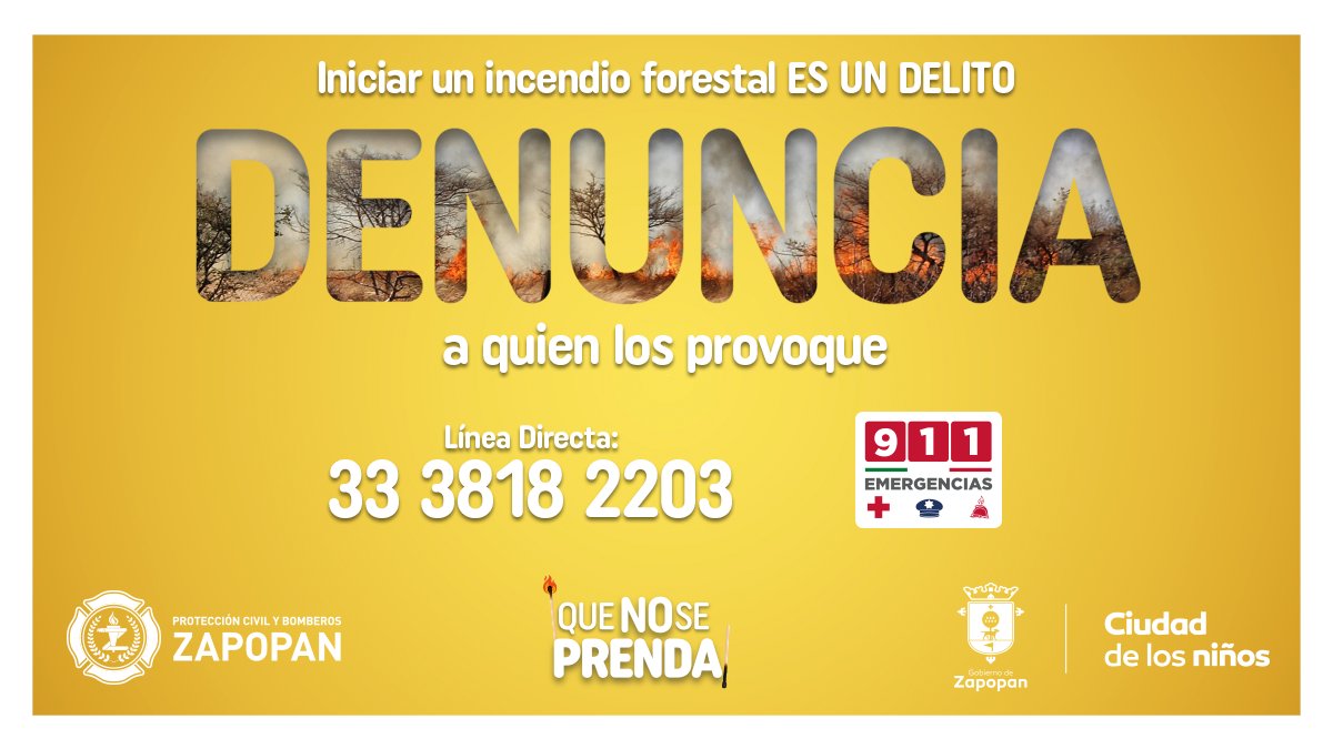 UMPCyBZ's tweet photo. #QueNoSePrenda nuetro bosque, denuncia a la persona o personas que detectes inicien un incendio con riesgo de propagación al bosque. 

@sergioramloz https://t.co/LyFDASS9gv