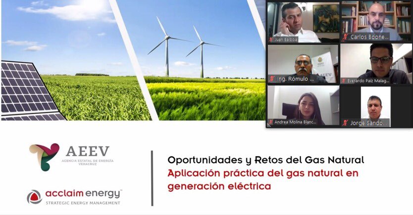 aenergiaver's tweet photo. La @SEDECOP y la #AEEV agradecen su interés en conocer los beneficios del
uso del gas natural en la industria y comercio. Agradecemos a @AMGNMx Énestas Energy &amp; Gas y Acclaim Energy México por su
participación @GobiernoVer #ODS7 @WalMtzOlvera https://t.co/al5MICjPCA