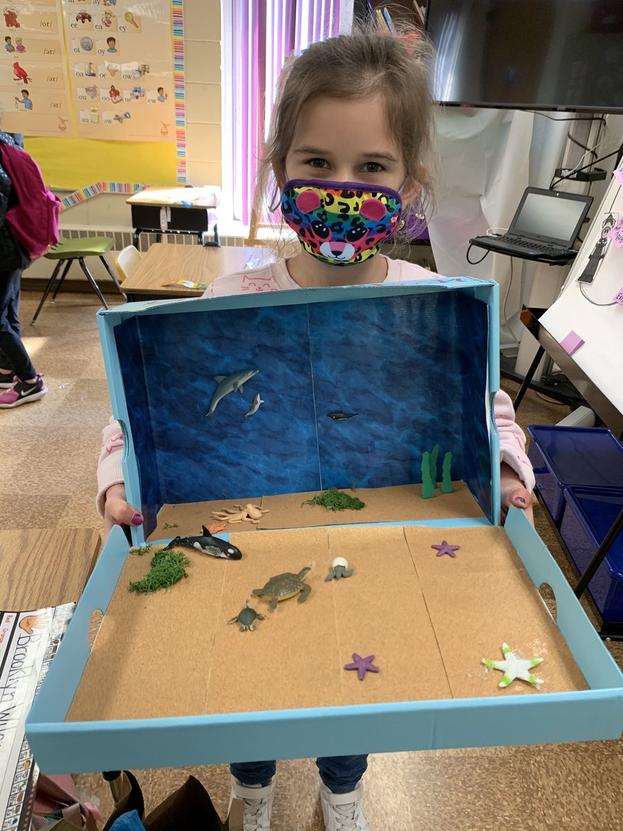 MissBusyB2's tweet photo. Students got to show of their creativity with creating a habitat of their choice and presenting! #UDL #science #habitat https://t.co/Gp5dIaJ79h