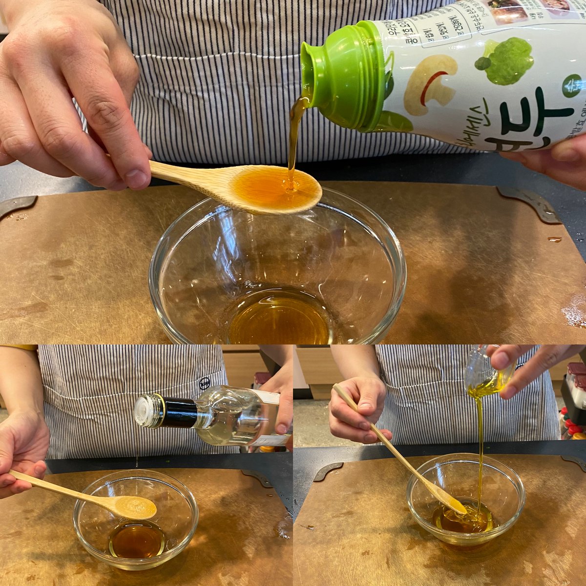 앗 이렇게 쉽습니두!?
그런데 든든 맛있습니두-

★ 병아리콩 샐러드 ★

1. 통조림 병아리콩 물에 깨끗이 비벼 껍질 제거합니두
2. 양파는 챱챱, 오이/방울토바토는 작은 주사위 크기로 썹니두
3. 연두 2스푼 + 식초 2스푼 + 올리브유 3스푼 섞습니두
4. 재료에 드레싱을 뿌려 고루 섞으면 완성!