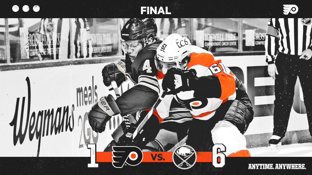 NHLFlyers's tweet image. Final. #PHIvsBUF