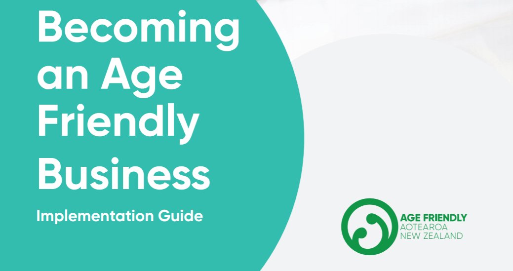 OfficeSeniors's tweet photo. A reminder that you can check out the Becoming an Age Friendly Business Implementation Guide on our website 💻👵 If you’re thinking about developing an Age friendly Business programme or have questions, get in touch: osc@msd.govt.nz 🖱️👉 https://t.co/Ed6zV7OVZh https://t.co/SZVBndlJ8A