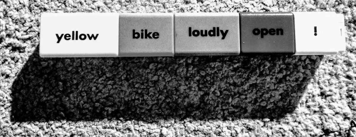 |||> 03/31/2o21

yellow bike loudly open !

#ColorWordBlocks #yatZig
