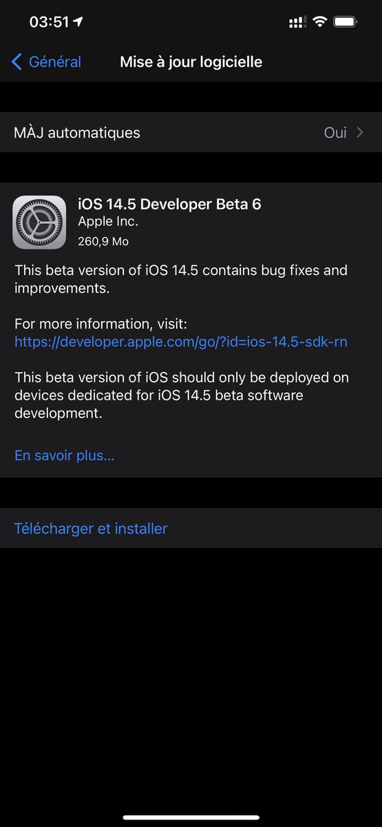 FabienWannerOFF's tweet photo. iOS 14.5 Beta 6 Is Now Available Only For Developers #Apple #iOS #iOS145 #iOS145Beta #iOS145Beta6 #iPhone #DevCenter #Developer © https://t.co/pBmnr01cMB
