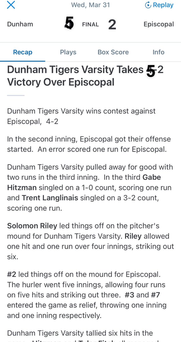 Dunham Athletics tweet media