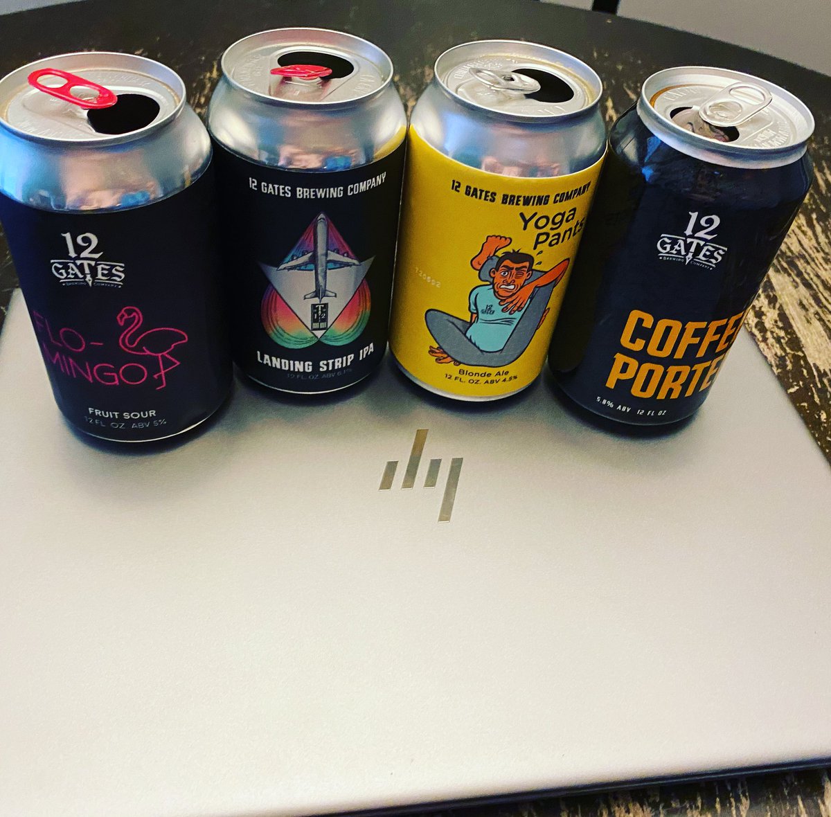 HabitatBuffalo's tweet photo. Another fun night tasting beer from the couch 🍺 Thanks to @12gatesbrewing for the beer, the brewery trivia, and the laughs. 

#thehousebeerbuilt https://t.co/kzdCoKFp1Q
