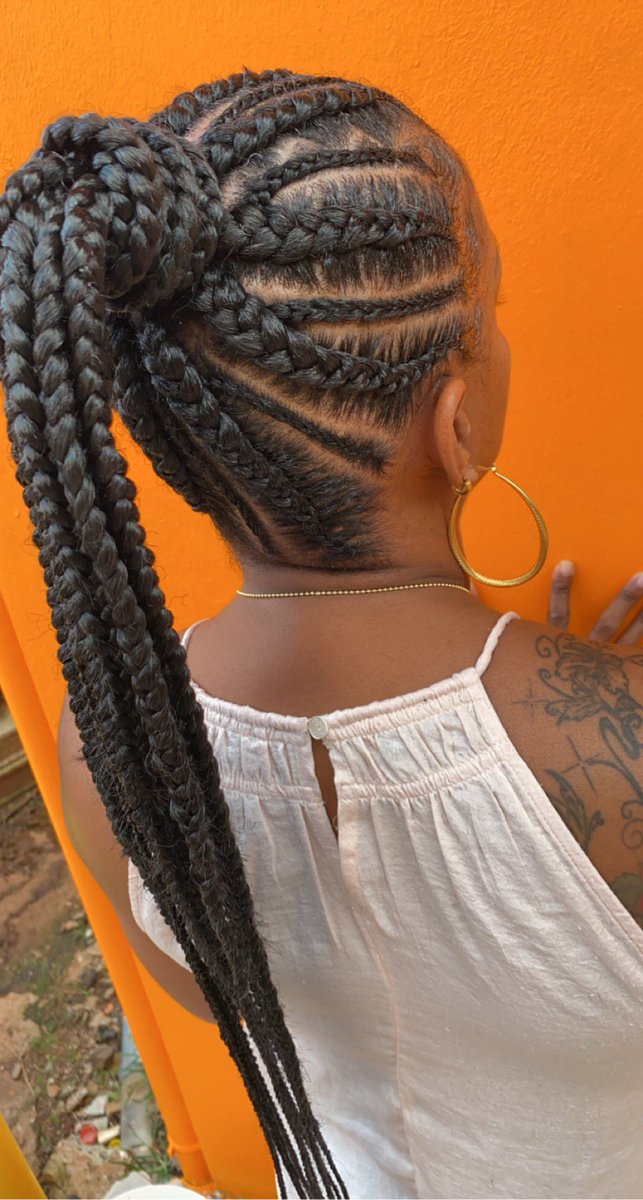 IngridBkham's tweet image. Dernière réalisation ♥️ 
#CornrowPonytail 
À très vite mes girls 💋