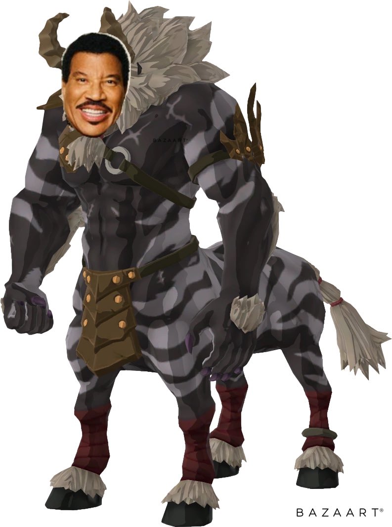 ohhaikerrick's tweet photo. I present tonight’s creation - Lynel Richie https://t.co/9M46PeEAVZ