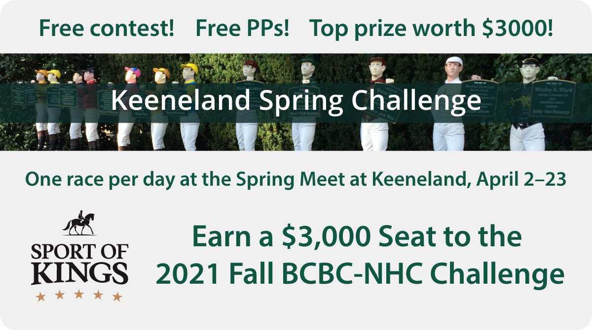 Scott Carson (@carsonisok) on Twitter photo Subtracting bots, 78 retweets, come on let's do this.
Retweet for a chance to win one of 5 Sport of Kings T-shirts!
Free DRF PPs available now!
The KEENELAND SPRING CHALLENGE is alive. It’s ALIVE!!!!
ENTER NOW: sportofkings.net/contests/72?ut…
<a href="/keenelandracing/">Keeneland Racing</a> <a href="/KeenelandJim/">Jim Goodman</a> Subtracting bots, 78 retweets, come on let's do this.
Retweet for a chance to win one of 5 Sport of Kings T-shirts!
Free DRF PPs available now!
The KEENELAND SPRING CHALLENGE is alive. It’s ALIVE!!!!
ENTER NOW: sportofkings.net/contests/72?ut…
<a href="/keenelandracing/">Keeneland Racing</a> <a href="/KeenelandJim/">Jim Goodman</a>