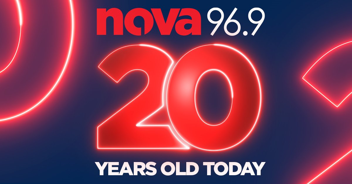Twenty years ago today <a href="/nova969/">Nova 96.9</a> launched in Sydney. We've been celebrating this milestone across the week with staff both past and present, reflecting on the significance of the launch and what lies ahead in the next twenty years for the Nova Network. mediaweek.com.au/celebrating-20…