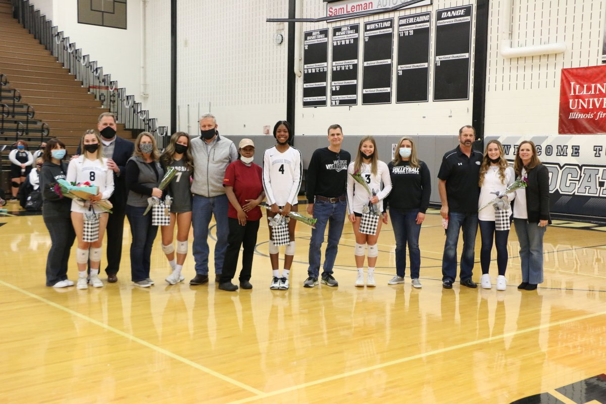 NCWHSATHLETICS's tweet photo. Normal West wins on senior night!   Thanks to our seniors for leading through some very difficult times!  Thank you and Congratulations!  
Go Cats https://t.co/QSZdpHJe0A