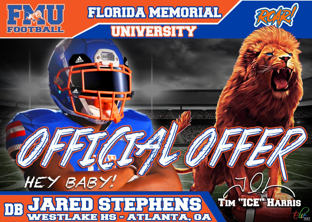 #AGTG After a conversation with  <a href="/Coach_IceHarris/">Tim "Ice" Harris</a> I am thankful for receiving my 1st offer from <a href="/FMULionsFB/">FMU Lions Football</a>. Thanks to my family, coaches and teammates for helping me. <a href="/Coach_Stork/">Nitron Stork</a> <a href="/ClavensC/">Clavens Charles 🇭🇹</a> <a href="/FLMemorialUniv/">Florida Memorial University</a> <a href="/PLasseur/">Paul Lasseur</a> <a href="/WestlakeFB1/">Westlake Football</a> <a href="/Coach_May82/">Bobby May</a> <a href="/CoachCodiVick/">Coach Vick🔋🔌</a> <a href="/therealkwat/">Kenyatta Watson</a> <a href="/dareu_i/">i-DareU Academy Inc.</a>