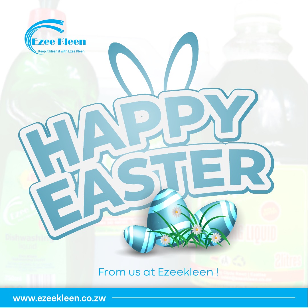 #HappyEaster from EzeeKleen
For your quality #EzeeKleen detergents visit your nearest Pick n Pay and N.Richards stores. Don't forget we are the plug for your disinfection services as we #kickoutcovid
Call/App +263772991941
@BusisaMoyo @ChiZikwature
@IdeasZaka @Mavhure
@KhiamaB