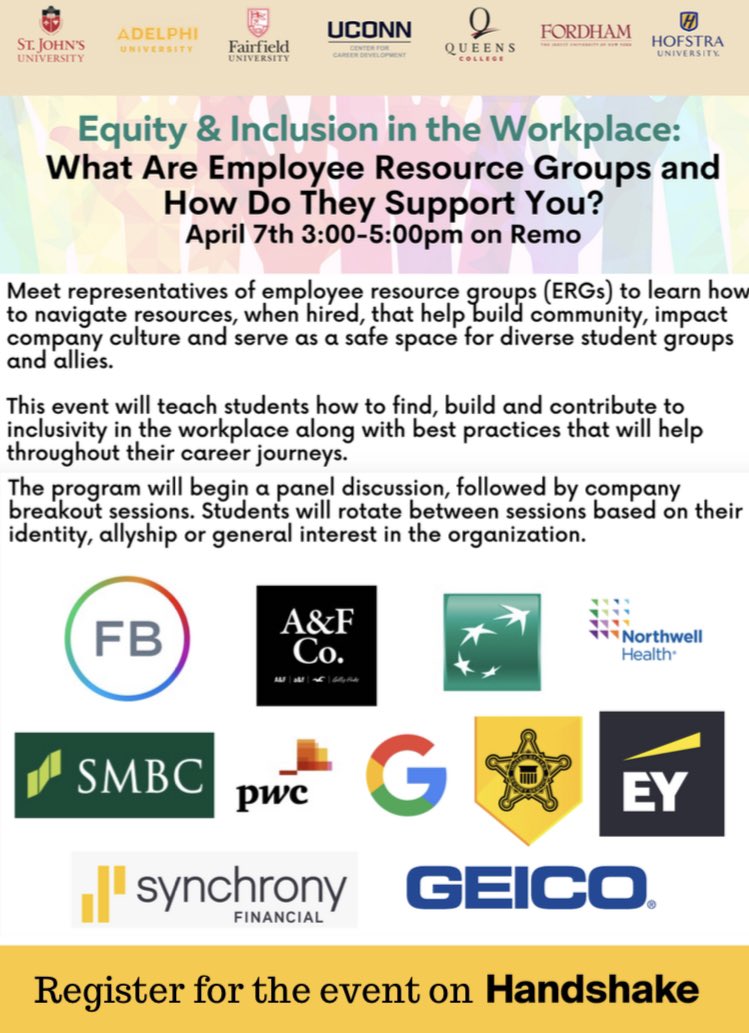 Amazing opportunity to network with great companies, while learning about equity &amp; inclusion in the work place! #hofstra  #zarbmeansbusiness #hofstramarketing <a href="/HofstraU/">Hofstra University</a> @Frank_G_Zarb <a href="/DrLiHuang/">Dr. Li Huang (Ph.D.)</a>