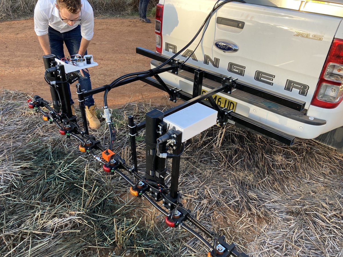 TheHonestAgro's tweet photo. Had the opportunity to see the Open Spot Sprayer in action in the field yesterday.  Great work Guy Coleman and team. Looking forward to the public release of the details.   #OpenSpotSprayer https://t.co/aJje0ZaQZZ