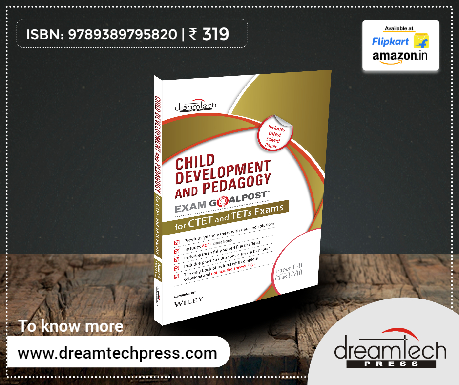 dtechpress's tweet photo. CHILD DEVELOPMENT AND PEDAGOGY EXAM GOALPOST, Paper I-II, Class I-VIII #DreamtechPress #CTET #exampreparation #EntranceExam 
Read More: https://t.co/dyFzTuKGpG https://t.co/oXWt3HFoL4
