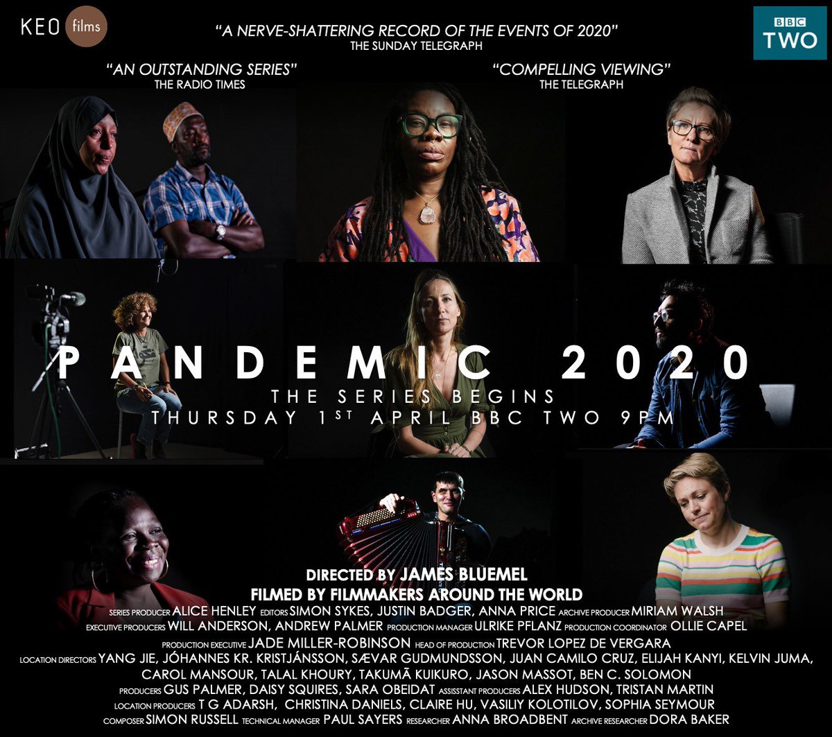 Directed by James Bluemel with wonderful score by <a href="/spraticus/">Simon Russell</a> I cut film 3/3. Please watch tonight #pandemic2020