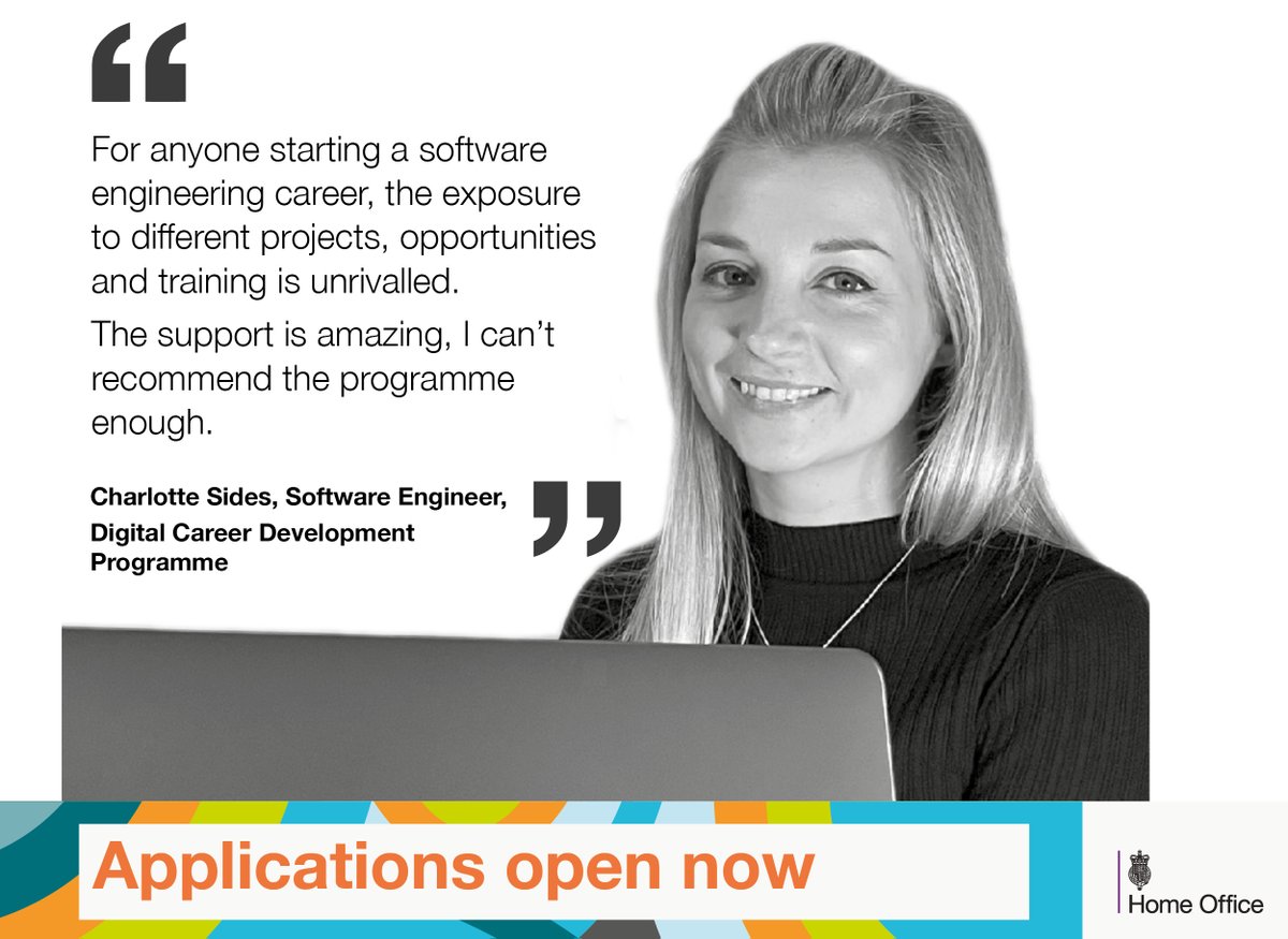 DDaTDevelopment's tweet image. Have you applied yet for 
@HODigital Test Engineering roles open on our Digital Career Development Programme? Start an engineering role in gov with little experience. You&apos;ll get training, support and experience on live projects:  Link here:
tinyurl.com/HOTest21