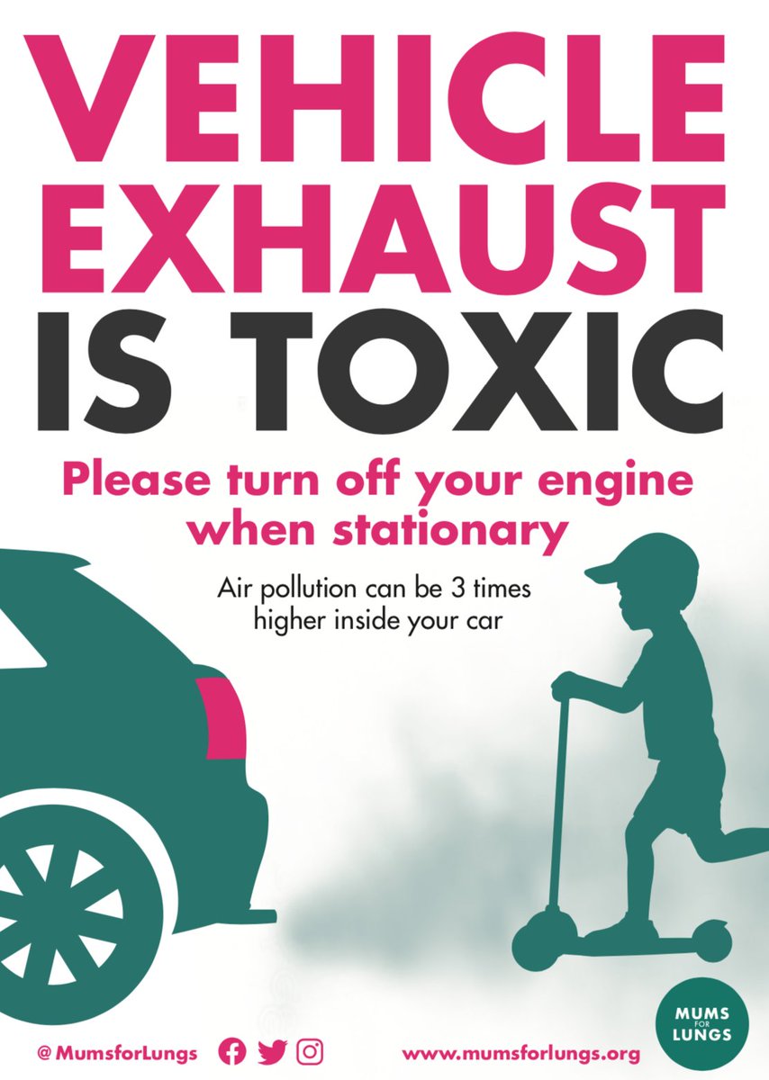 We recently redesigned our #Idling flyer. You can download a digital version 👇. Please share widely!
#AirPollution #NO2Idling 
bit.ly/3803zA6