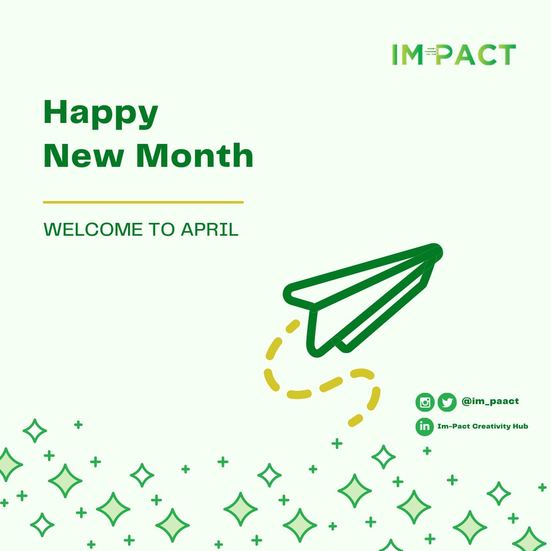 im_paact's tweet photo. The 1st of April is here,
May April be a month of abundant blessings.

An April full of opportunities beyond expectations. 

#im_pact Dear April, Happy New Month. 
#AprilFoolsDay 30th of April #EndSARS https://t.co/qM7fR0NsR0