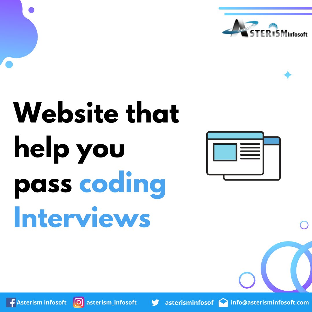 asterisminfosof's tweet photo. Which websites are helpful to pass coding interviews?? #coding #javascript #learning #CodeNewbie #DataScience #AffiliateMarketing #100DaysOfCode #thursdaymorning #thursdayvibes #Motivation #machinelearning https://t.co/NodK2gRMim