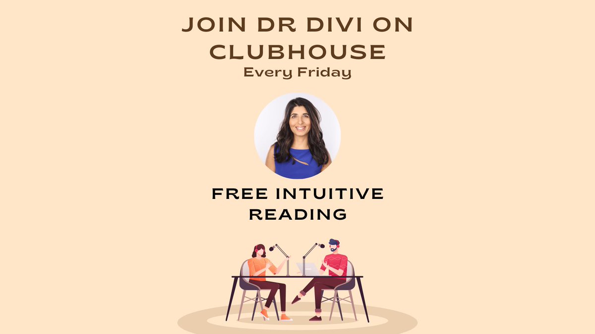 DrDiviC's tweet photo. On Good Friday I will be on Clubhouse doing intuitive readings for FREE! I'll  be joined by  @Tamarastanners who is my cohost and fabulous human! We hear every week 'this is the best room on clubhouse" - Please send me a DM and i'll invite you. YOu do need an iphone to join! https://t.co/qiN8WXZXIv
