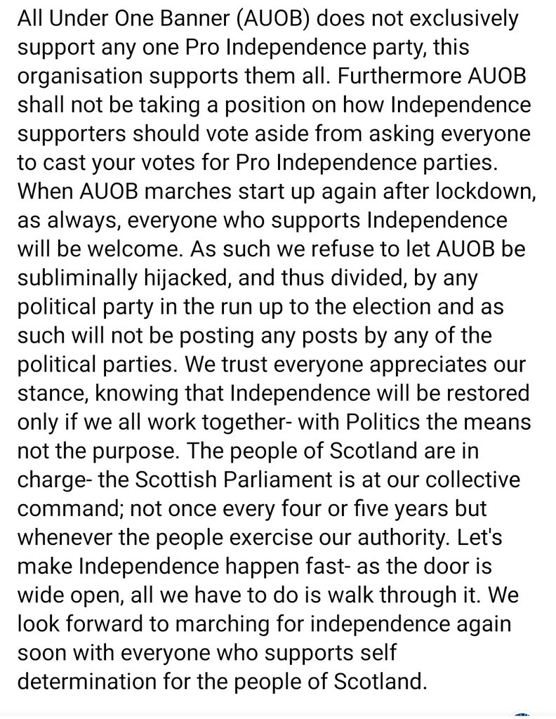 AUOBNOW's tweet photo. Statement by @AUOBALBA 🏴󠁧󠁢󠁳󠁣󠁴󠁿 https://t.co/AUpLxQjPQf