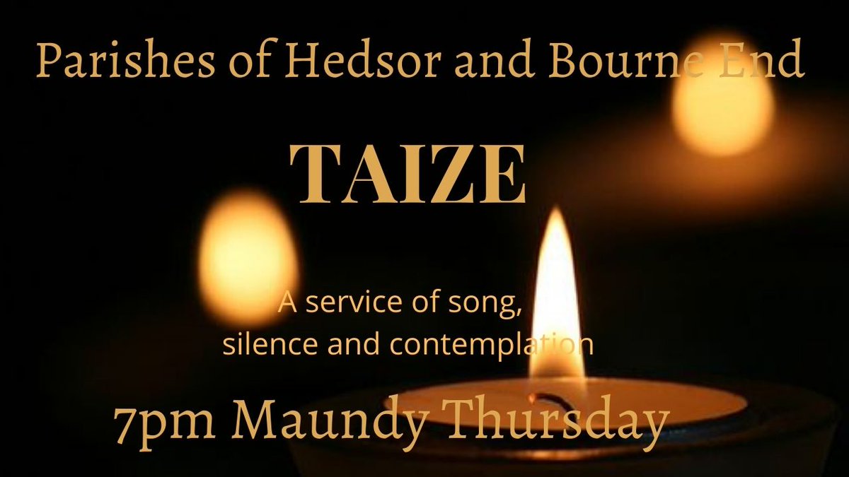 Join us for our Taize service this Maundy Thursday. In the midst of a world of rush and busyness the service offers a quiet space for reflection and contemplation.

youtu.be/VUyXNLTuacY