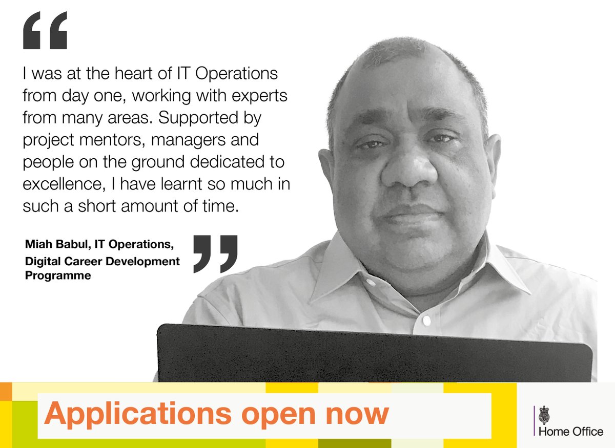 DDaTDevelopment's tweet image. Applications close tomorrow! @HODigital IT Operations roles open on our Digital Career Development Programme.Start your career in Service Management,Service Operations and Service Architecture and Design Introduction,with training and support. Link here:  tinyurl.com/HOITops