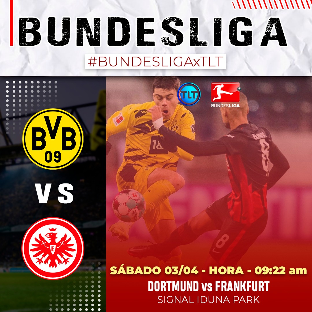 LaTeleTuya's tweet photo. ¡Sábado de partidazos! 🤯

Vuelve la #BUNDESLIGAxTLT 🇩🇪 tras el parón internacional de selecciones, con nada más y nada menos que un Dortmund vs Frankfurt y un Leipzig vs Bayern. ¡Y ambos los disfrutarás por nuestra señal! 🔥 https://t.co/D3KCvjIx0n