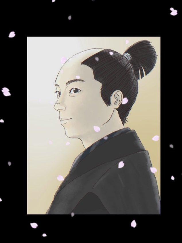 LINEのトーク画面で桜が降るので過去絵で遊びました? 