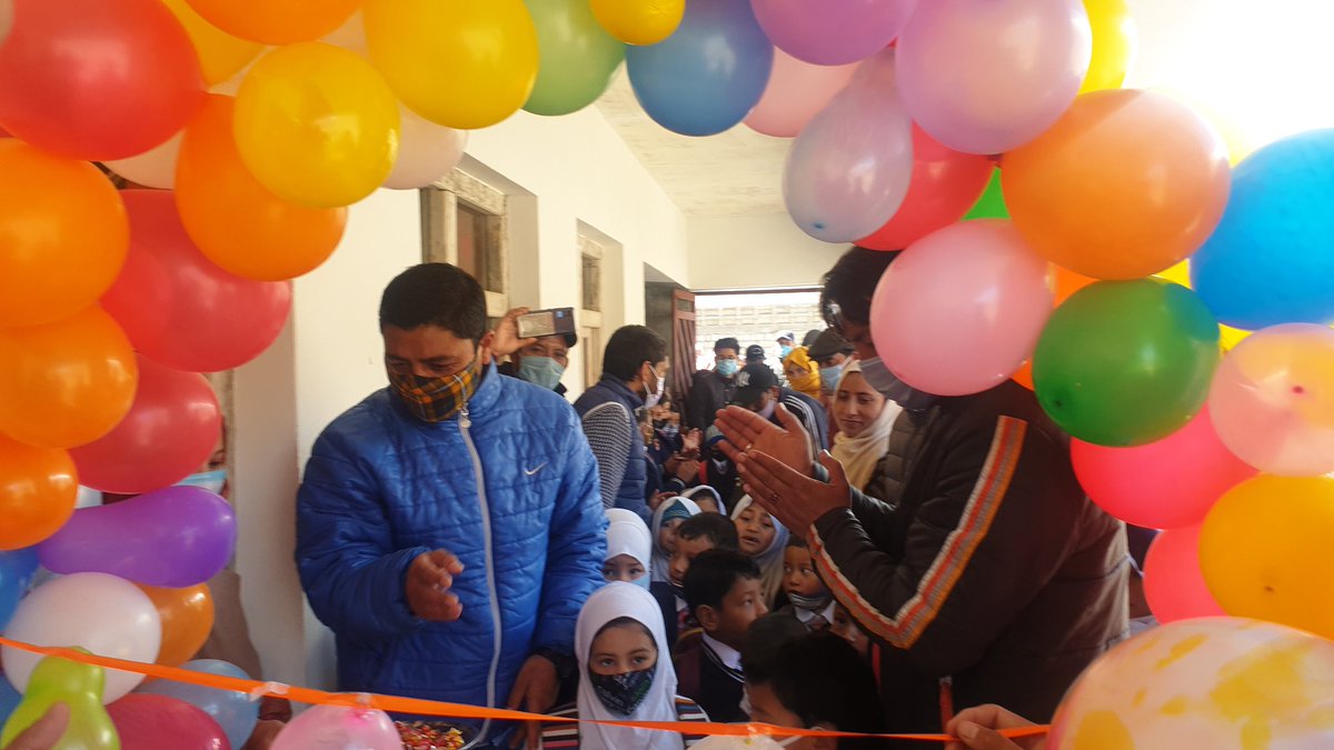 airnewskargil's tweet photo. Sarpanch Shilikchey & Headmaster Government Model Middle School Biathang inaugurated the Nursery Section/Kinder Garden of the School
With 5 students in 2016, the school changed dramatically & now the school enrolment had increased to 136 students
@santoshsukhdeve @ddnewsladakh https://t.co/CVapkZgYSZ