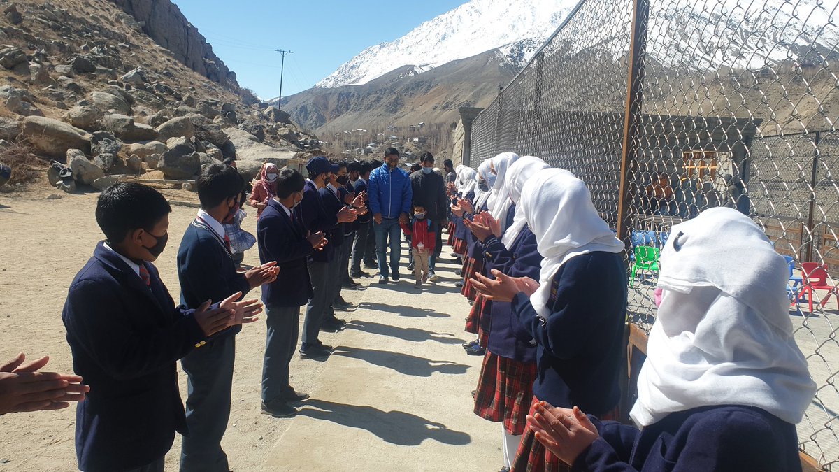 airnewskargil's tweet photo. Sarpanch Shilikchey & Headmaster Government Model Middle School Biathang inaugurated the Nursery Section/Kinder Garden of the School
With 5 students in 2016, the school changed dramatically & now the school enrolment had increased to 136 students
@santoshsukhdeve @ddnewsladakh https://t.co/CVapkZgYSZ