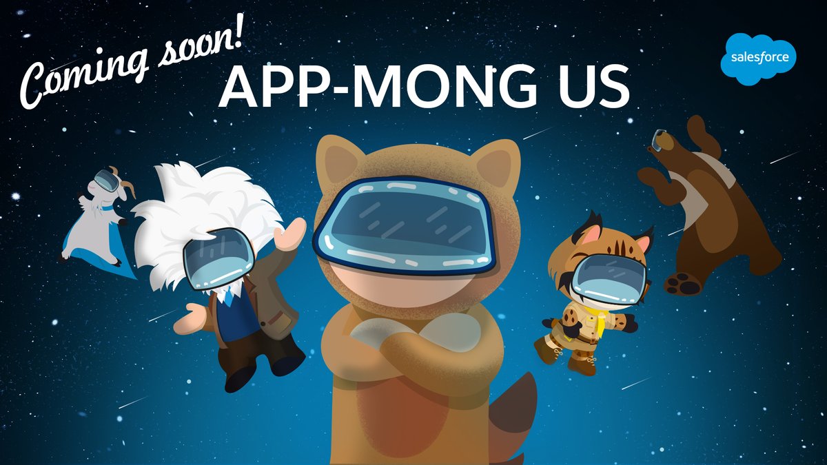 SalesforceUK's tweet image. It's been hard to keep this one quiet... we're so excited to be announcing a new app 📲

App-mong Us will be ready to download on Android and iOS soon, keep your eyes peeled 👀

More info in the thread 🧵🔽