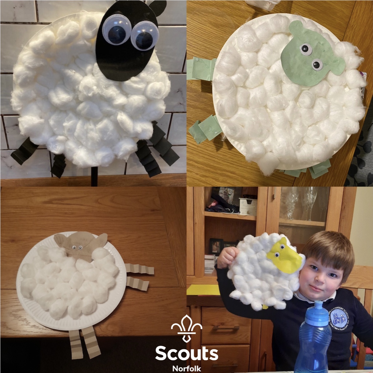 norfolkscouts's tweet image. The 19th King’s Lynn Beavers made some lovely lamb puppet Easter crafts on their Zoom meeting! Spring is definitely on its way 😆
#lockdowndoesntstopnorfolkscouts #virtualscouting #springisintheair #lambs #springlambs